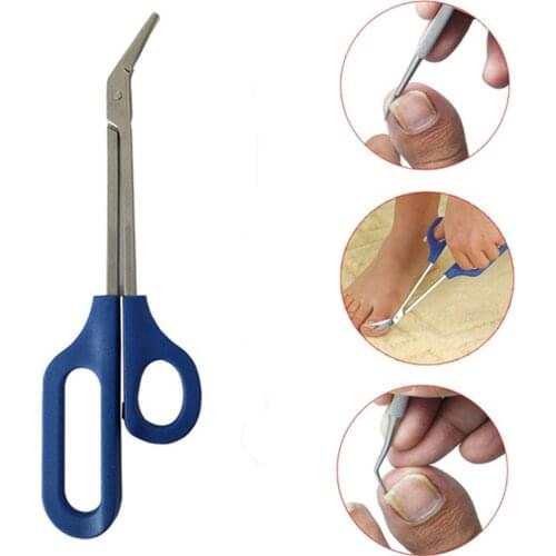 1Pcs Long Reach Easy Toenail Scissor Trimmer Manicure Toe Nail Pedicure Dead Skin Scissor Nipper Clipper Tool