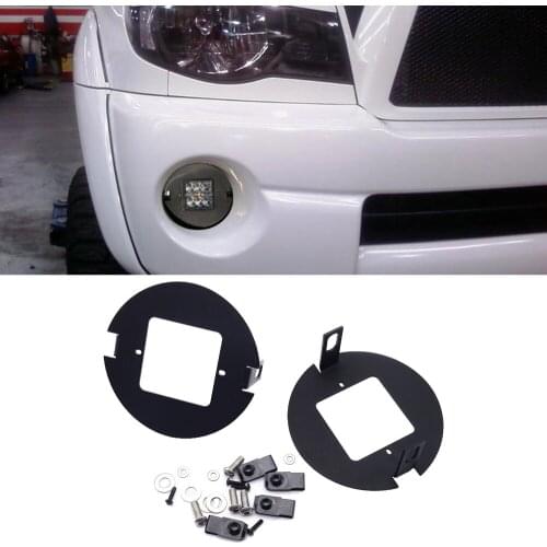 Front Bumper LED Fog Light Replaceemnt Foglamp Mount Brackets For Toyota Tundra 2007-2013 and Tacoma 2005-2011