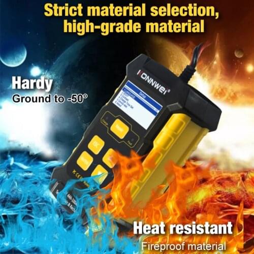 For KW510 Full Automatic 12V Car Battery Tester Pulse Repair 5A Battery Chargers Wet Dry AGM Gel Lead Acid Car Repair Tool EU US