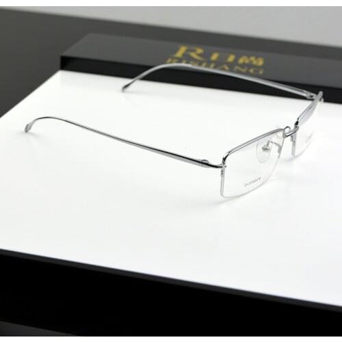 Chashma Brand Top Quality Slim Ultra Light Eyeglasses Pure Titanium Men Myopia Glasses Frames