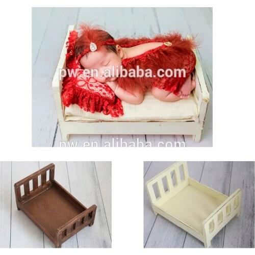 Vintage Newborn Bed Photography Props Wooden Baby Stain Backdrop Newborn Wooden Box Photo Props