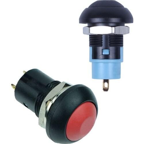 WSFS Hot On-Off Latching Waterproof 12mm Push Button Switch SPST 2A IP67