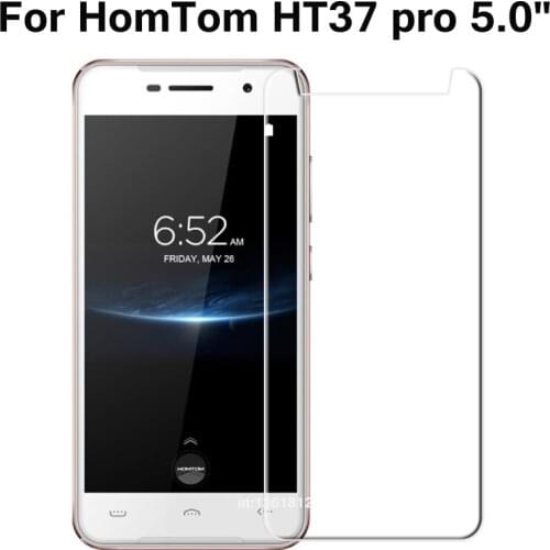 HomTom HT37 pro Tempered Glass 9H High Quality Protective Film Screen Protector Phone Cover Glass For HomTom HT37 pro 5.0 inch
