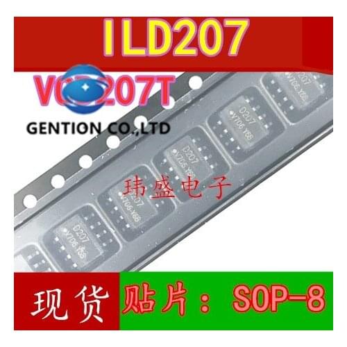 10PCS ILD207 D207 SOP-8 decoupling VOD207T light in stock 100% new and original