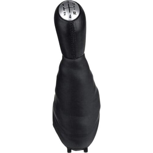 5 Speed Leather Manual Car Gear Shift Knob Lever with Boot Cover for Renault Clio 2 Clio 3 Megane 2 Scenic 2 Kangoo