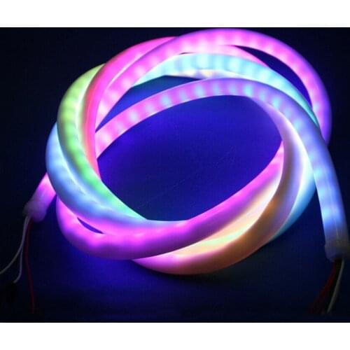 5V 12V WS2811 SK6812 WS2812B RGB Addressable Led Neon Pixel Light Rope 30/60leds