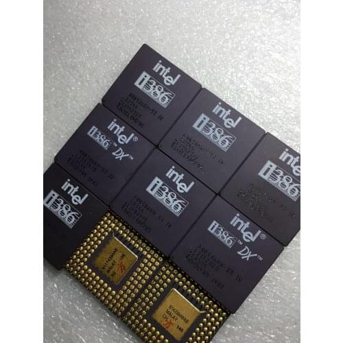 A80386DX33 Antique cpu collection testimony of history antique computer accessories