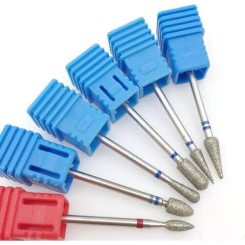 6 Type Diamond Nail Drill Bits Rotary Drill Nail File For Manicures Electric Machine Accessories Nail Drill Cutter Tools