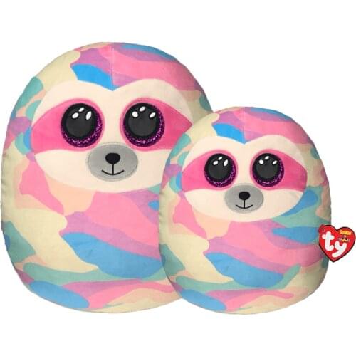 20CM 30CM Ty Beanie Big Eyes Cooper Pastel Sloth Large Cute Plush Baby Toy Super Soft Pillow Birthday Gift for Boys and Girls