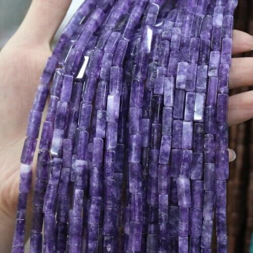 Natural Stone Rectangular Scattered bead agates Amethysts string Beads for Jewelry Making DIY Necklace Bracelet Accessories