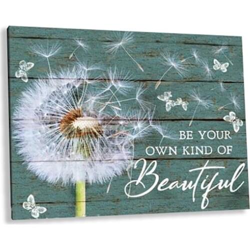 Rustic Inspiration Motivation Words Painting Canvas Green Wood Texture Pictures Wall Arts Decor Printing For Bathroom Bedroom