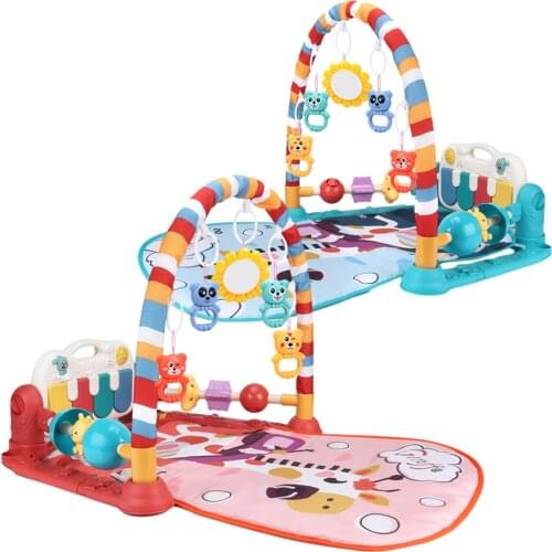 Baby Music Rack Play Mat Puzzle Pedal Piano Keyboard Infant Playmat Early Education Gym Crawling Game Pad Toy