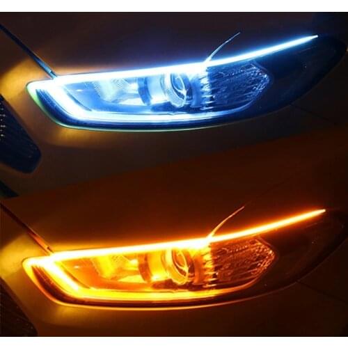 LED DRL Car Daytime Running Light Flexible Strip For Lada granta vesta kalina priora niva xray largus Opel Astra H G J zafira