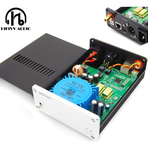 Audio Amplifier DAC USB Digital interface of xmos u208 Support PCM32bit/384K DSD256 output coaxial optical IIS(RJ45) AES/EBU