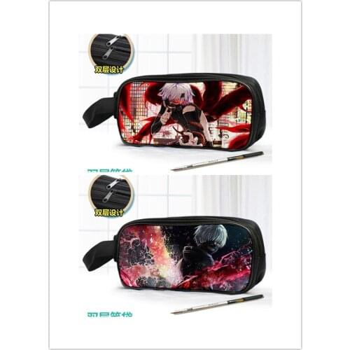 IVYYE Tokyo Ghoul Fashion Anime Customized Cosmetics Bags School Cartoon Pencil Case Storage Pen Bag Stationery Gifts