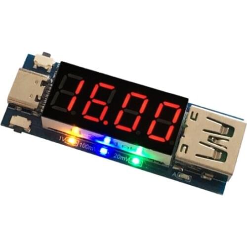 Type-C PD fast charge trigger DC digital display voltage and current meter test instrument full protocol PPS