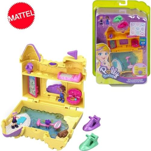 Polly Pocket toys 11styles Hidden World Mini Scene Girls Go Home Original Toys for Children Little Mermaid Kids Toy Nesting Doll