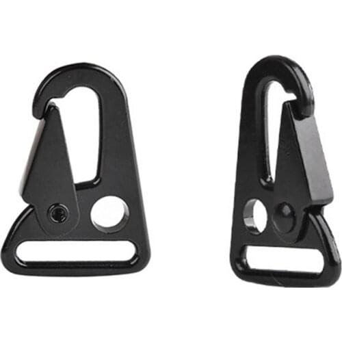 Multi-functional Black Ribbon Metal Hook With Belt 5 Pcs Hanging Strap Buckle