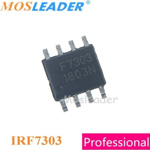 Mosleader IRF7303 SOP8 100PCS 1000PCS IRF7303PBF IRF7303TR IRF7303TRPBF 30V 4.9A N-Channel Made in China High quality
