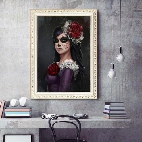 DIY 5D Diamond Painting Kits Full Drill Diamond Painting Rhinestone Embroidery Halloween Party Home Wall Decor Cross Stitch