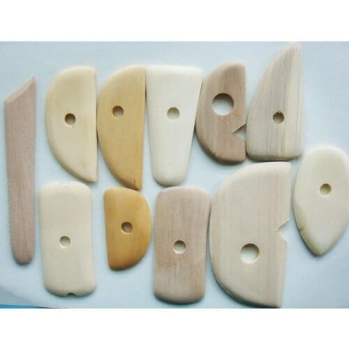 11 pcs Wood Pottery Clay Carving Tools Sets Wood Models Sculpture Carving Tool Set