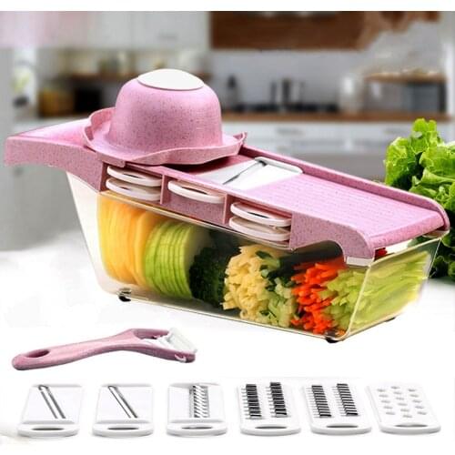 Wheat Straw Material Vegetable Cutter with Steel Blade Potato Peeler Carrot Cheese Grater vegetable slicer Kitchen Accessories