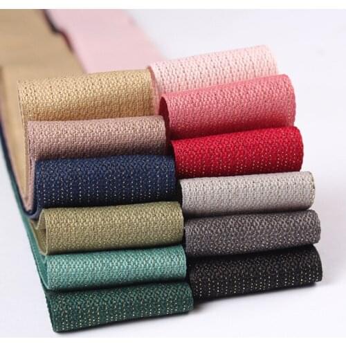 Gold Wire Braid Ribbon DIY Handmade Hair Accessories Bows Gift Box Packaging 10 16 25 40 MM 3/8" 5/8" 1" Inch