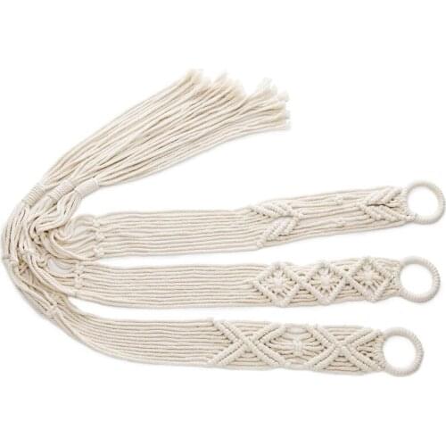 Macrame Plant Hanger Set Of 3 Indoor Wall Hanging Planter Basket Flower Pot Holder Boho Home Decor Boho Hanging Planter