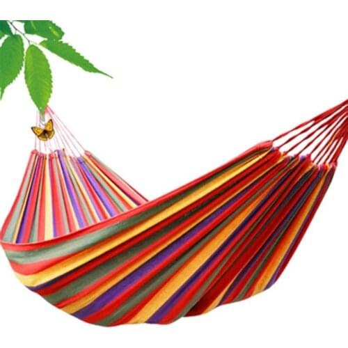 Hammock Outdoor Swing Hang Chair Bedroom Dormitory Single Double Indoor Household Canvas Cradle Hanging Chair Camping