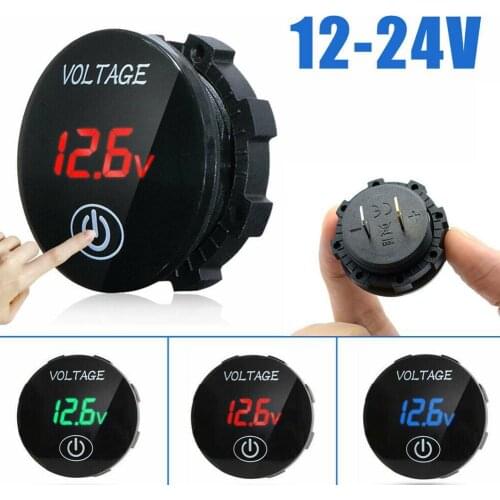 DC 12V-24V Digital Panel Voltmeter Voltage Meter Tester Led Display For Car Auto Motorcycle Boat ATV Truck Refit Accessories