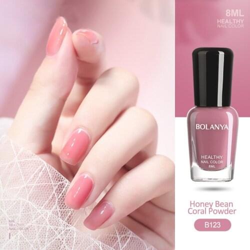 Professional New Fashion Nail Polish Art For Women Translucent Brand Sweet Color Jelly Nail Polish 8ml