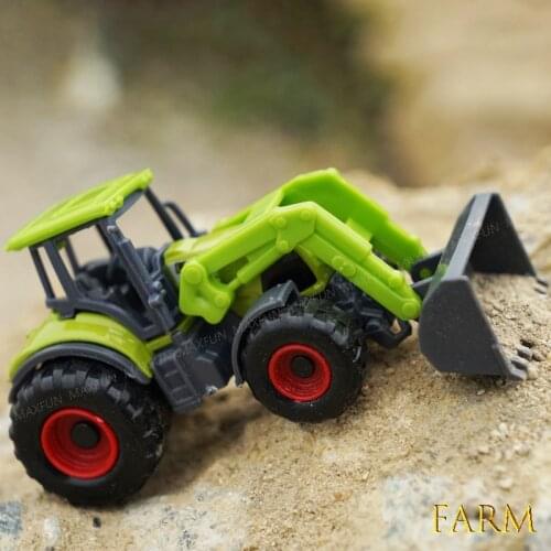Alloy Agricultural Harvester Car Model 1:42 Alloy Kids Vehicles Mini Toys Engineering Cars Farmer Tractors Car Model Tractor Toy