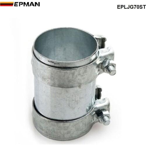 2.75" 70mm Exhaust Pipe Connector 304 Stainless Steel Clamp Tube Adapter Joiner EPLJG70ST