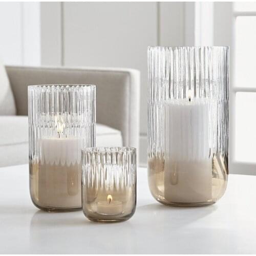 Nordic Modern Candle Holders Glass Cup Table Wedding Stand Candle Holders Small Lantern Portavelas Home Decoration Table AD50CH