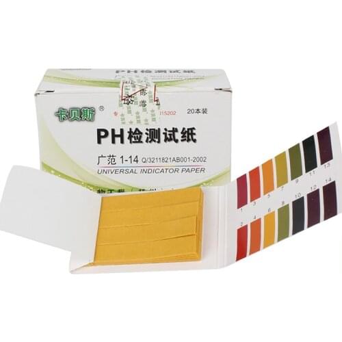 80 sheets/set of test paper PH color aquarium fish tank paper strip color card water quality detection