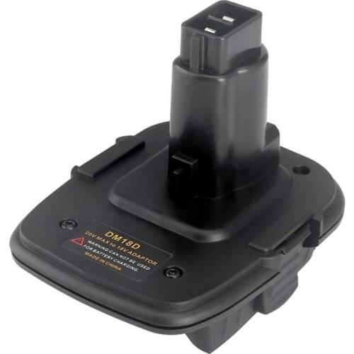 USB Battery Adapter DM18D for DCA1820,Convert for Dewalt 20V DCB200 or for Milwaukee M18 to Dewalt NICD & NIMH Battery