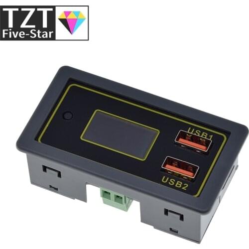 ZK-BC 4.5-32v 12v 24v Lead-acid lithium battery Voltmeter ammeter 18650 capacity tester battery monitor USB quick charger QC3.0