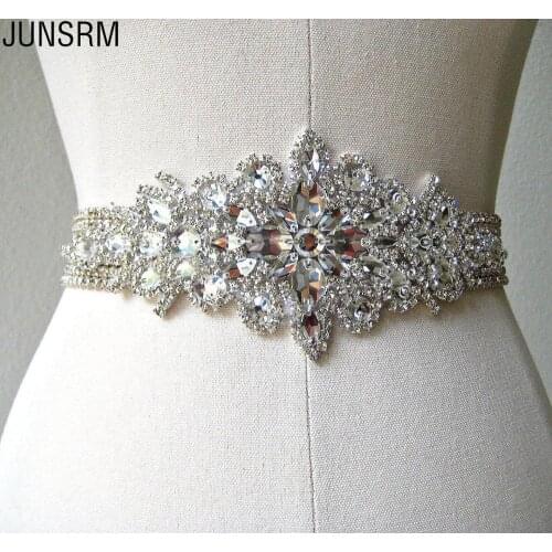 Woman Bridal Sash 2019 Shining Crystal Rhinestone Formal Wedding Gowns Shiny Luxurious Wedding Evening Belts Accessories