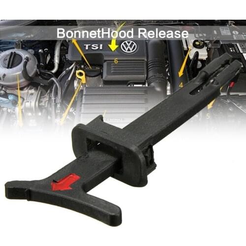 10pc Cover Handle Cover Release Lever Bonnet Hood Release Handle Rod Pull Catch Clip Cover Handle For VW MK4 Golf 1998-2006