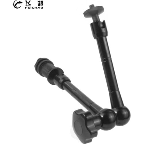 11inch Articulating Friction Magic Arm Super Clamp with 1/4 Screw Cold Shoe for DSLR Camera Cage Monitor Flash LED Video Light