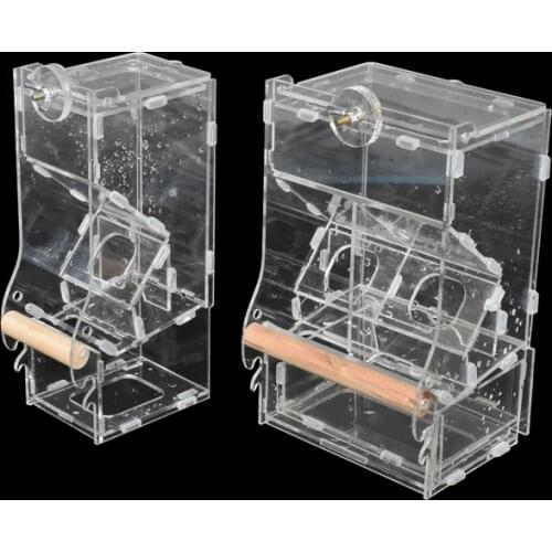 2pcs Bird feeder Parrot Integrated Automatic feeder Sparrow Small Bird feeders Birdcage equipment The New waterer