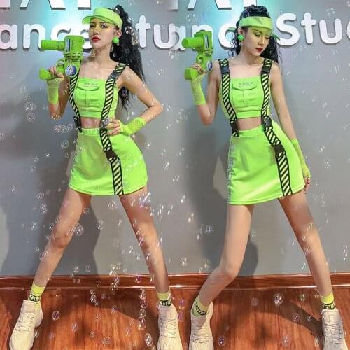 2020 New Pole Dancing Clothes For Women Nightclub DJ Stage Performance Costumes Female Jazz/Hip Hop Dance Rave Outfits DWY4679