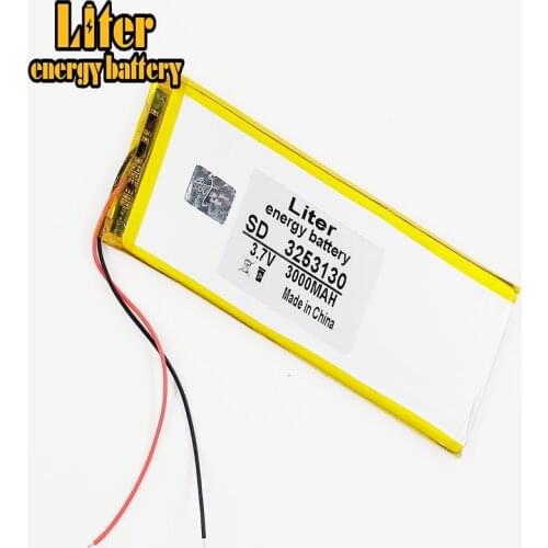 3253130 3.7V 3000MAH 3050130 3055130 Polymer Lithium Ion / Li-ion Battery For Tablet Pc,power Bank,cell Phone,speaker