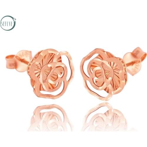 BEFLYE Women's Gold Earrings