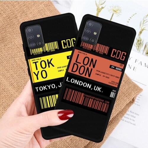 Black Soft Phone Case for Samsung M21 M31S M41 M51 M10 M20 M30S M40 A7 A8 A9 2018 A12 A80 A90 A81 A91 Cute TPU Protection Cover