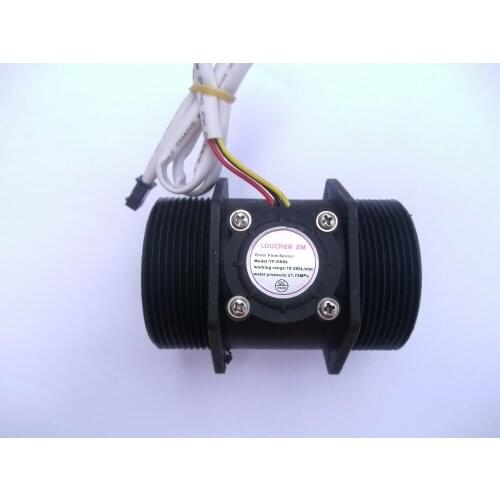 DHL or EMS free shipping 40pcsG 2" inch Water Flow Flowmeter Counter Hall Sensor Switch Meter 10-200L/min