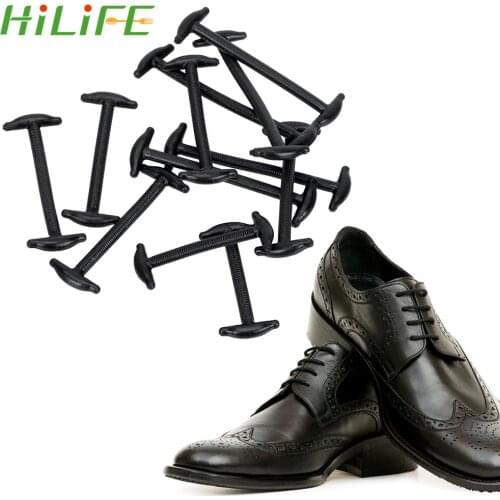 HILIFE 12Pcs/Set Leather Shoes Elastic Silicone Shoe Lace Lazy silicone laces Creative Multifunctional Elastic Shoe String