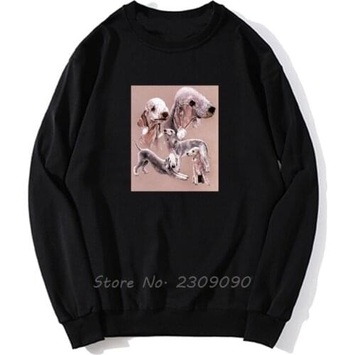 I Love My Bedlington Terrier Dog Design Hoodie Fashion Women Men Pullover Fleece Sweatshirts Harajuku Streetwear