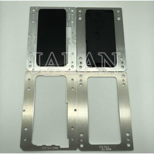 JALAN YMJ mold 2.0 for iphone X LCD OCA Glass Laminating mould+ 2 rubber unbent flex cable TP digitizer touch screen laminator