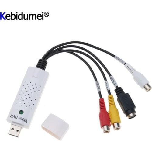Kebidumei USB 2.0 to RCA cable adapter converter Audio Video Capture Card Adapter PC CableS For TV DVD VHS capture device 630